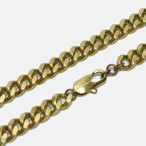 9mm Brass Chain Necklace - 24"