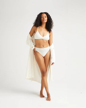 Women's Stretch T-Shirt Bralette - Bone