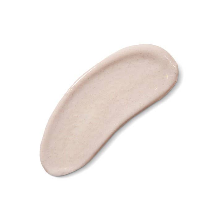 Beige ceramic oval plate on a white background