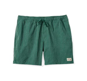 Voyage Short 5.5" - Green Herringbone