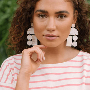 Natural Horn Mobile Earrings