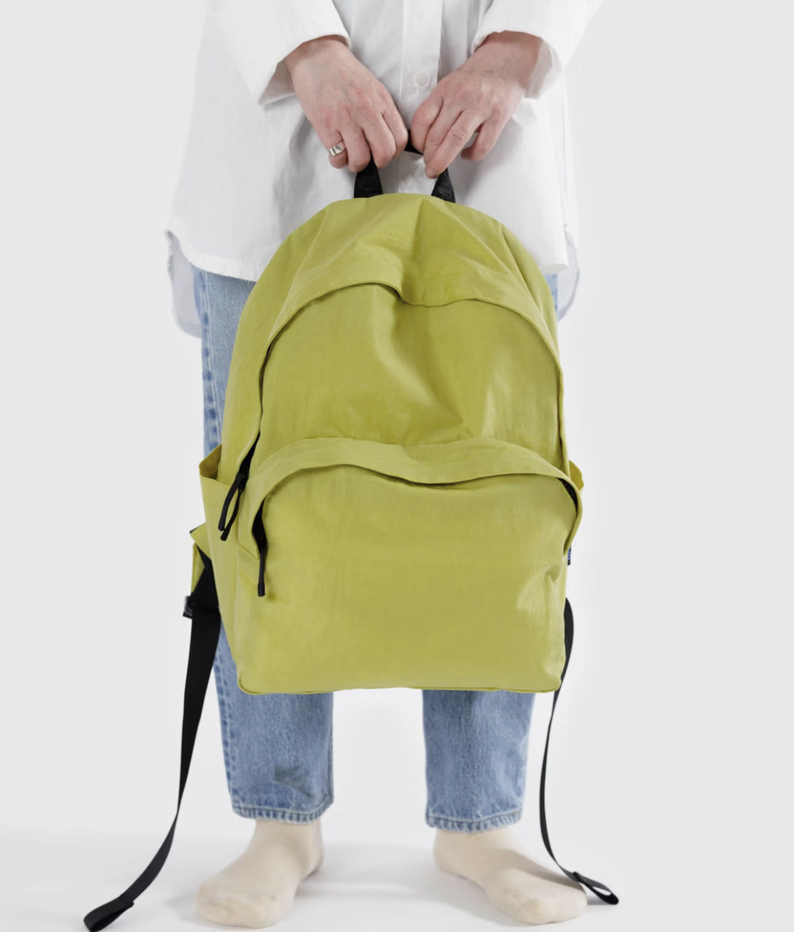 Large Nylon Backpack - Lemongrass