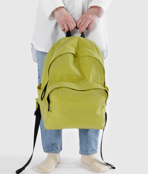 Large Nylon Backpack - Lemongrass