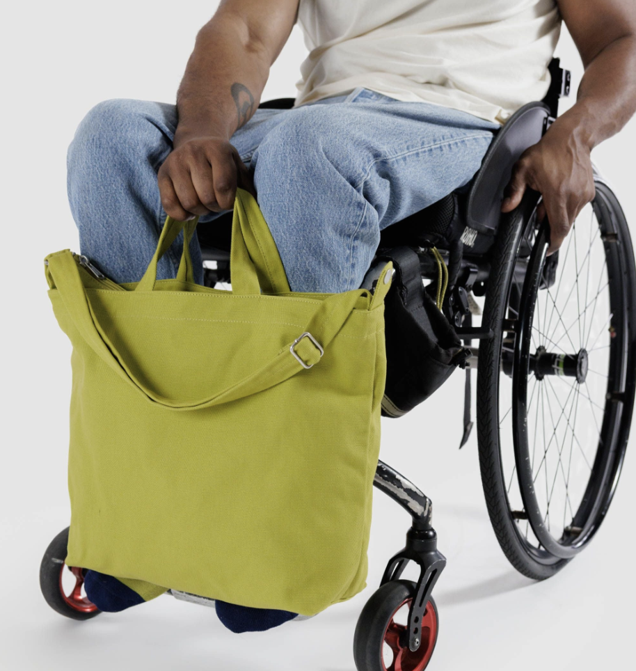 Horizontal Zip Duck Bag - Lemongrass