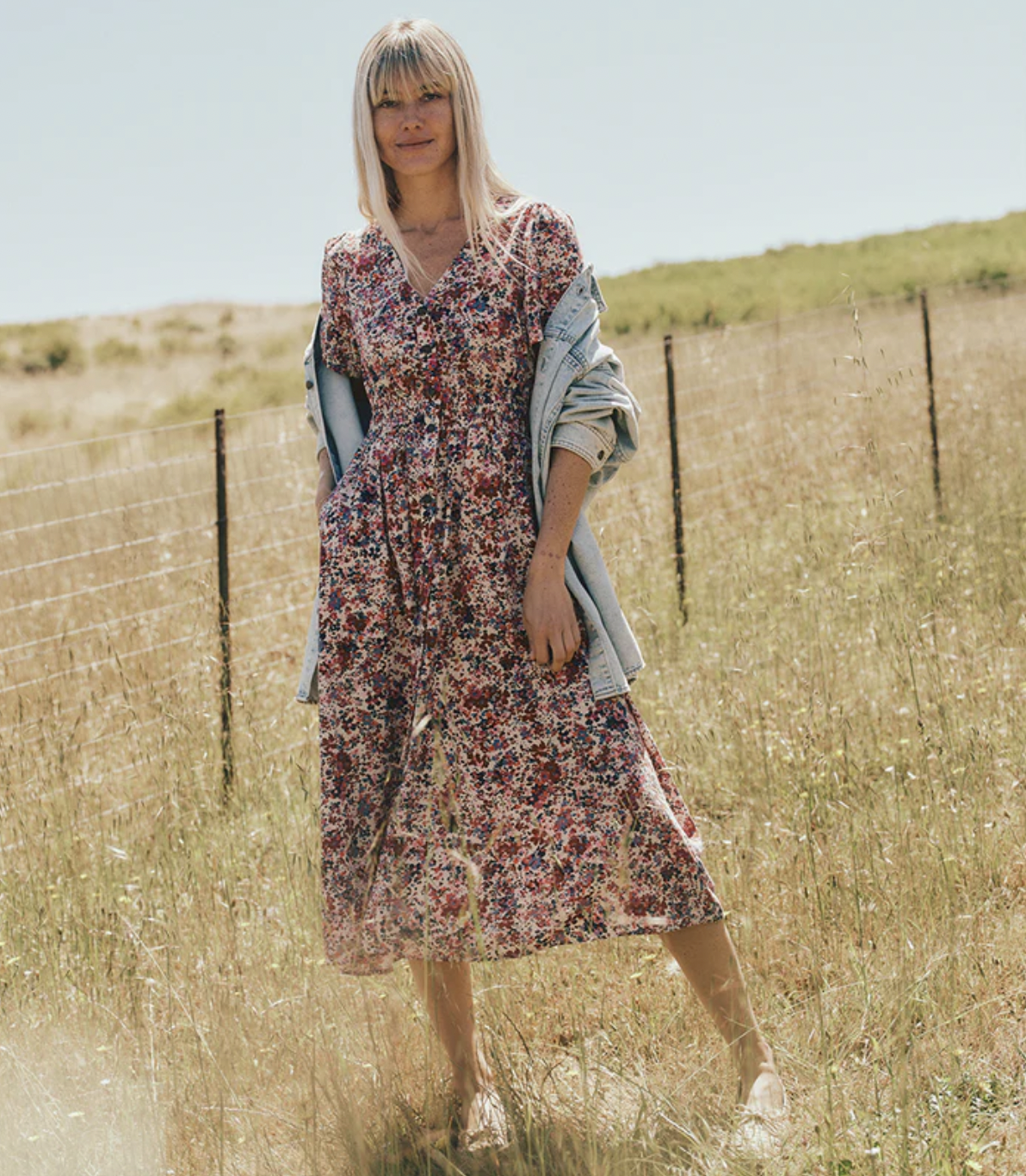 Annika Midi Dress - Ditsy Floral