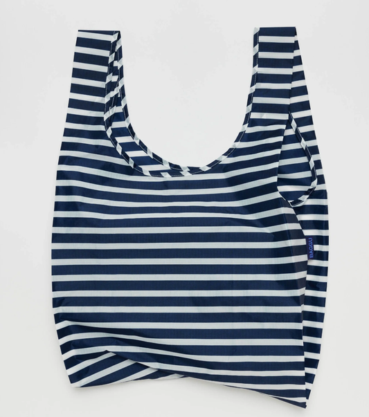 Standard Baggu - Navy Stripe