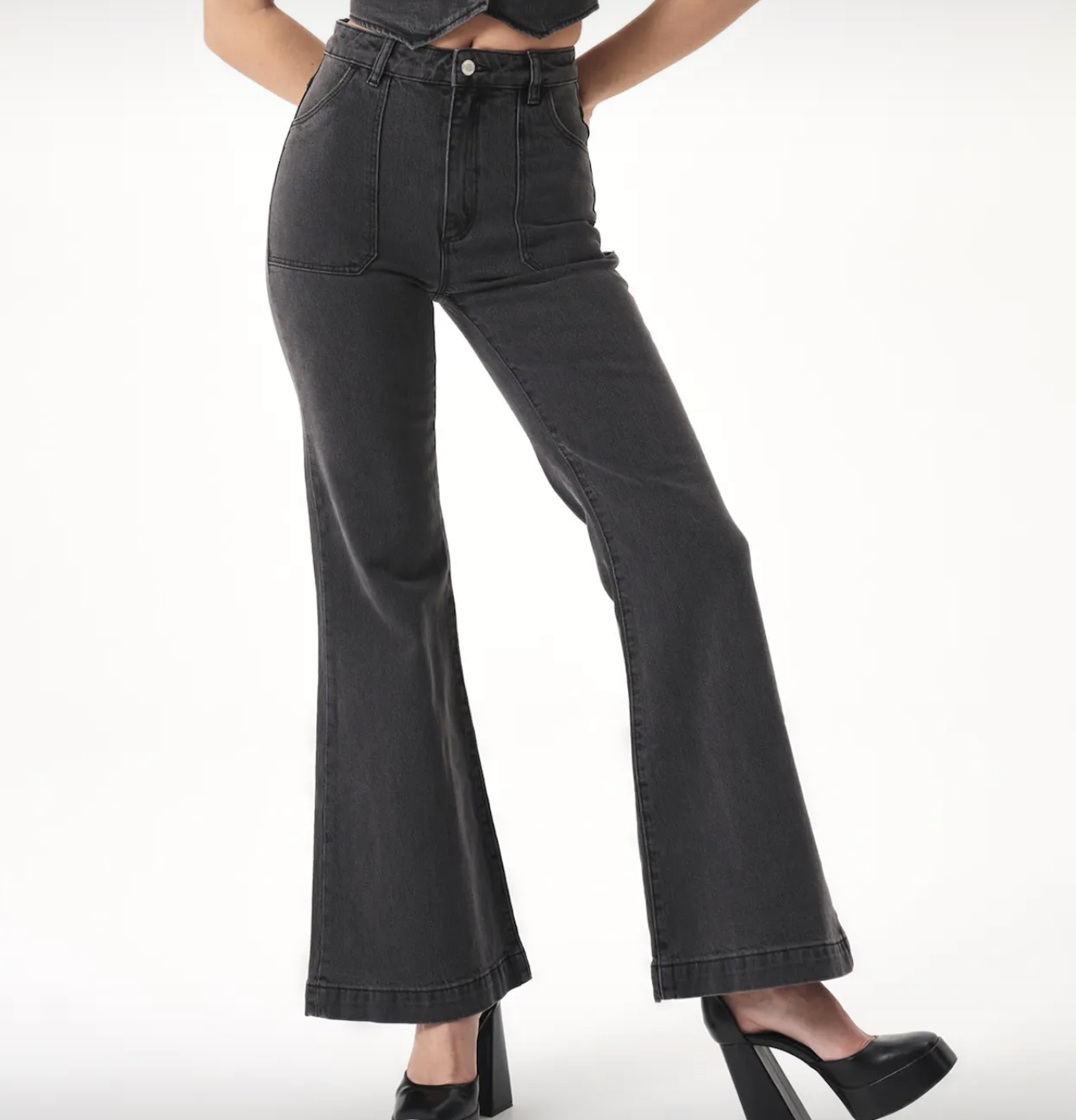 Eastcoast Flare Jeans - Brad Black