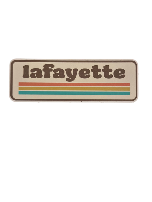 Lafayette, Louisiana RETRO sticker