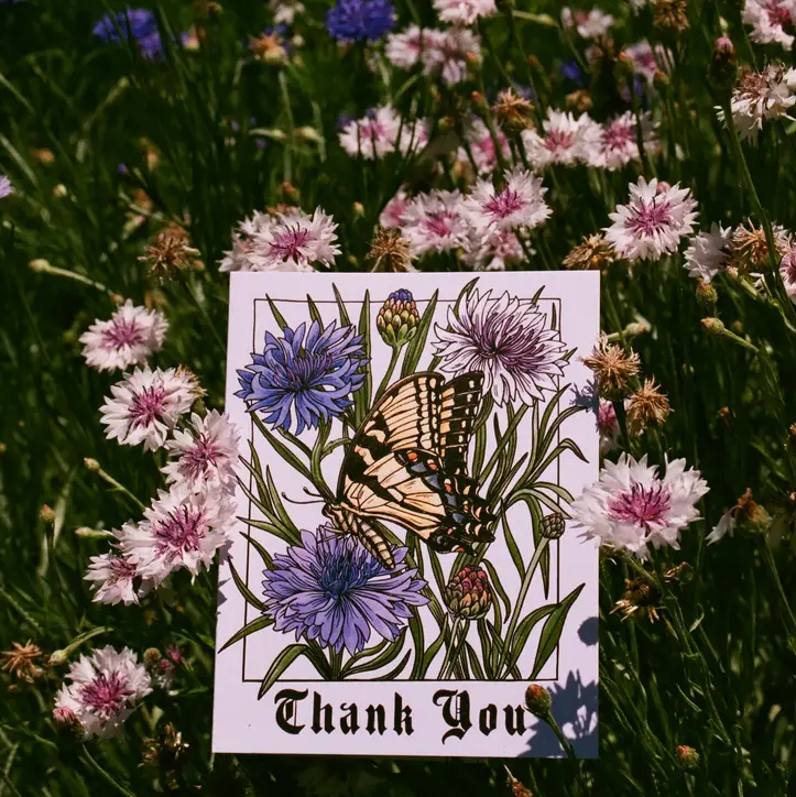 Thank You Butterfly Card