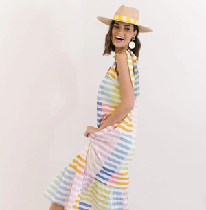 Positano Dress - Colorful Stripe