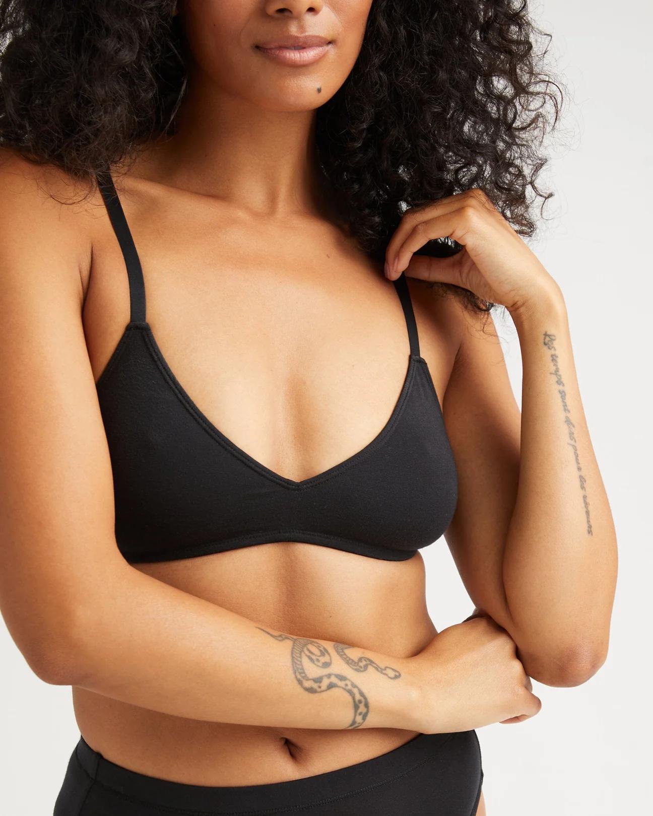 Women's Stretch T-Shirt Bralette - Bone