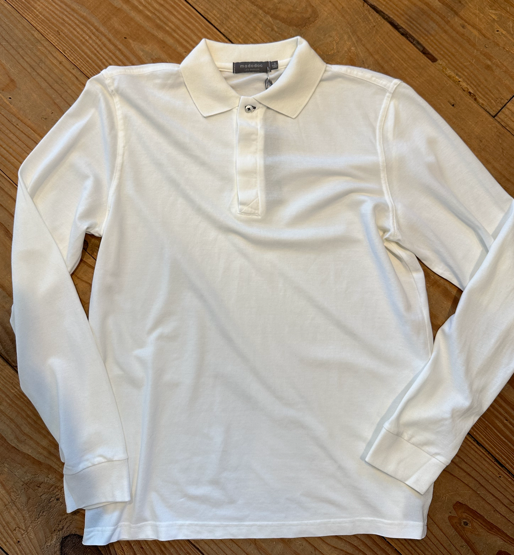 Wilbur Long Sleeve Polo - Ivory