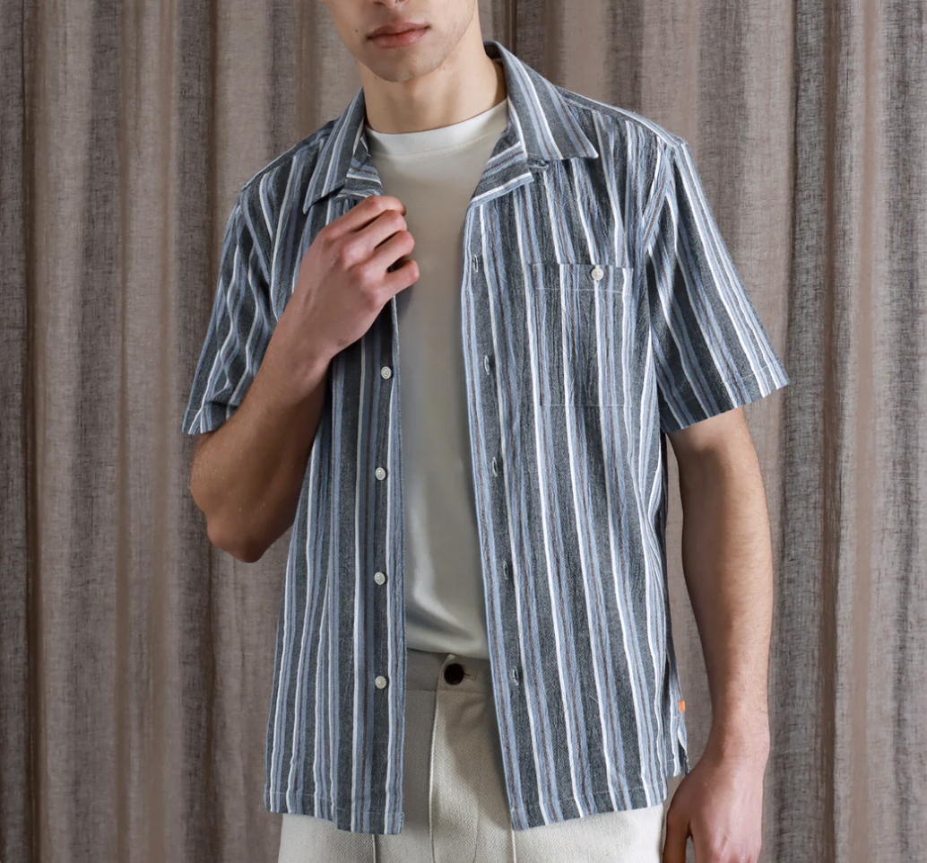 Selleck Shirt - Allure Blue Ramsgate Stripe