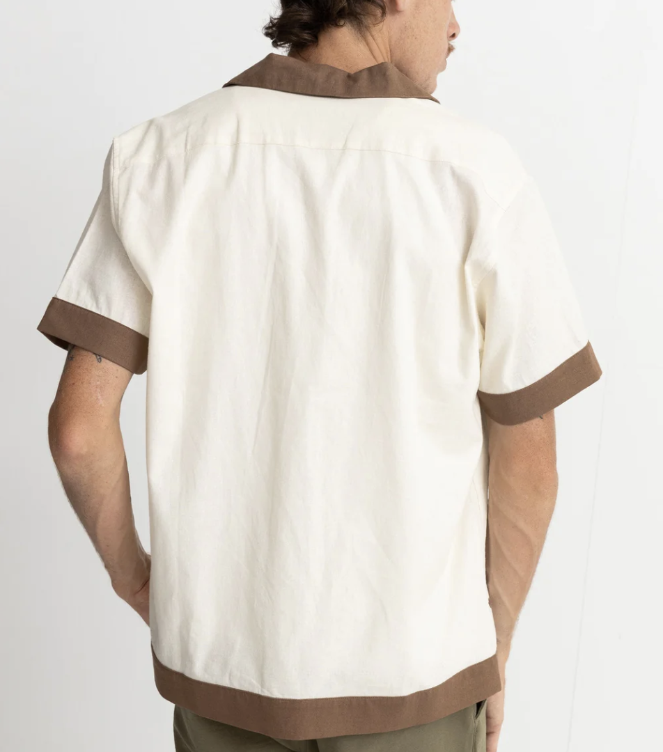 Johnny S/S Shirt - Natural/Brown