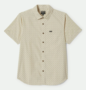Charter Print S/S Woven Shirt - Off White Micro Floral