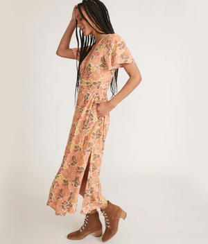 Emlyn Midi Dress - Warm Mexican Floral