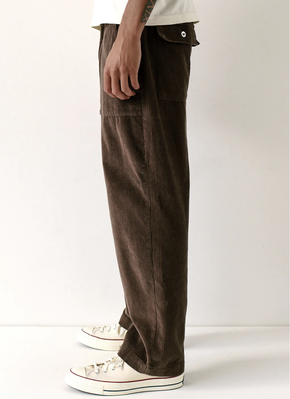 Corduroy Coup Trouser - Slate Brown