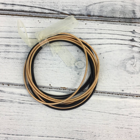 Guitar String Bracelet-Black and gold