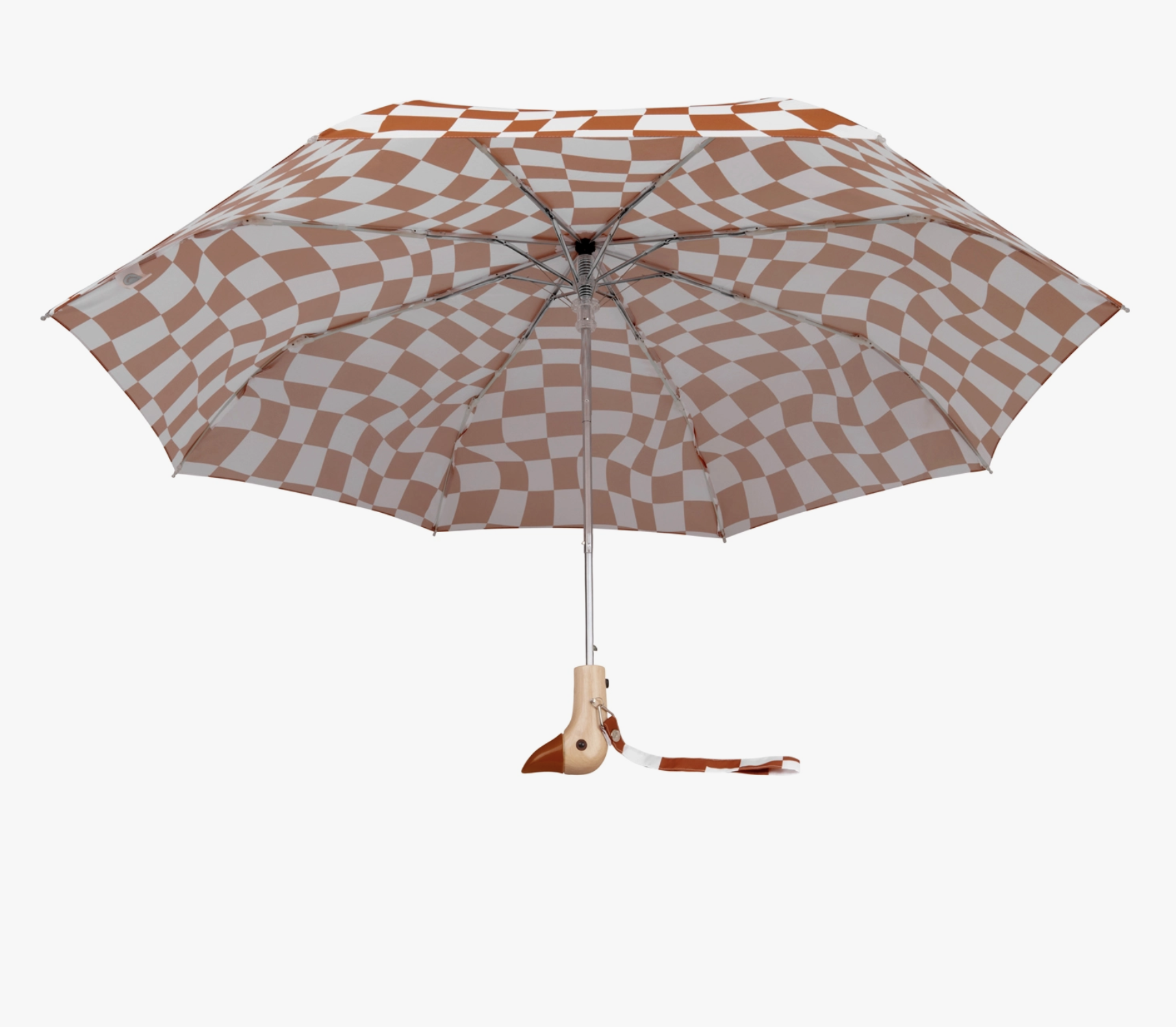 Duckhead Compact Mini Umbrella - Peanut Butter Checker