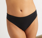 Women's Mid Rise Thong - Black