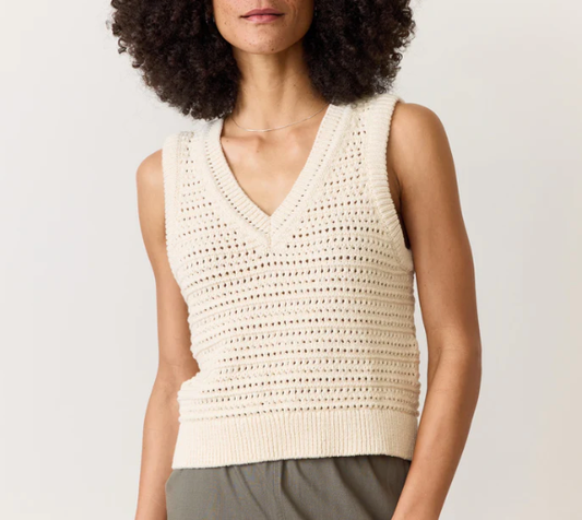 Montecito Sweater Vest - Cream