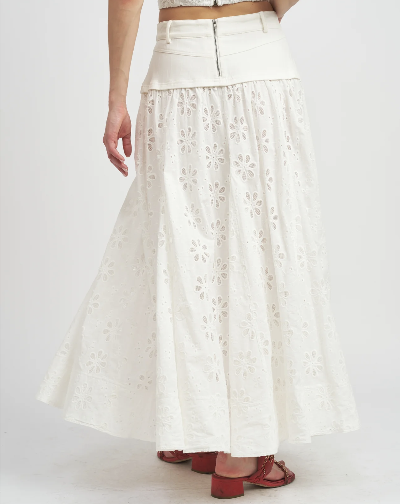 Adina Maxi Skirt - White