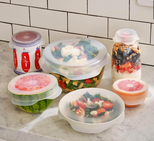 Reusable Silicone Stretch Lids - Set of 6 Assorted Sizes