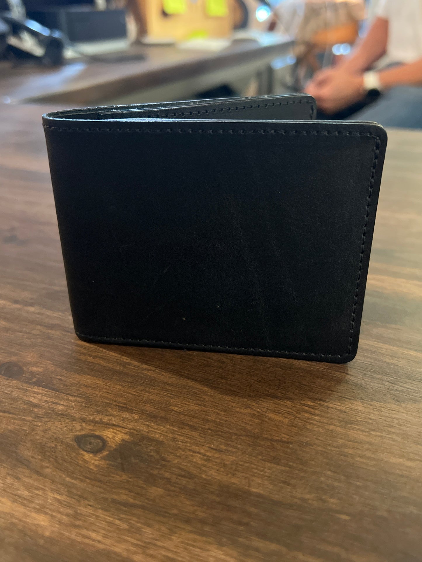 BLACK WALLET-LEATHER WORKS