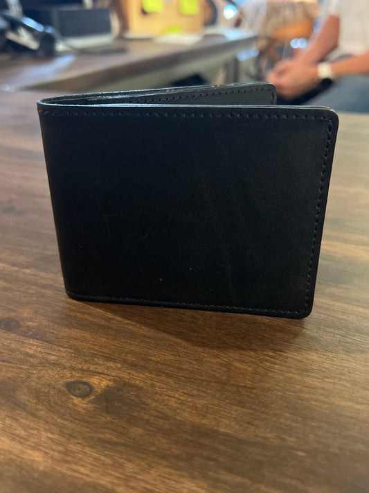BLACK WALLET-LEATHER WORKS