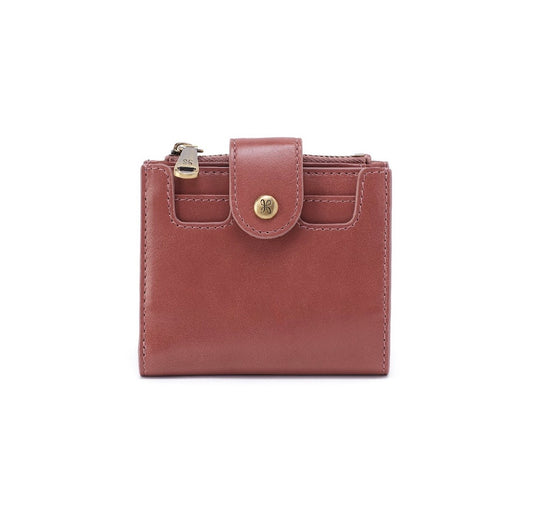 Rosewood Dunn Mini Wallet - Polished Leather