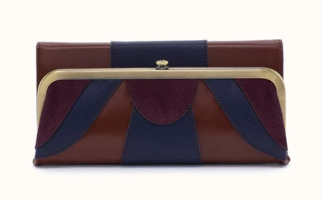 Ink Navy Rachel Continental Wallet - Pebbled Leather