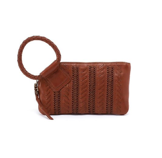 Kindling Brown Sable Wristlet - Washed Leather