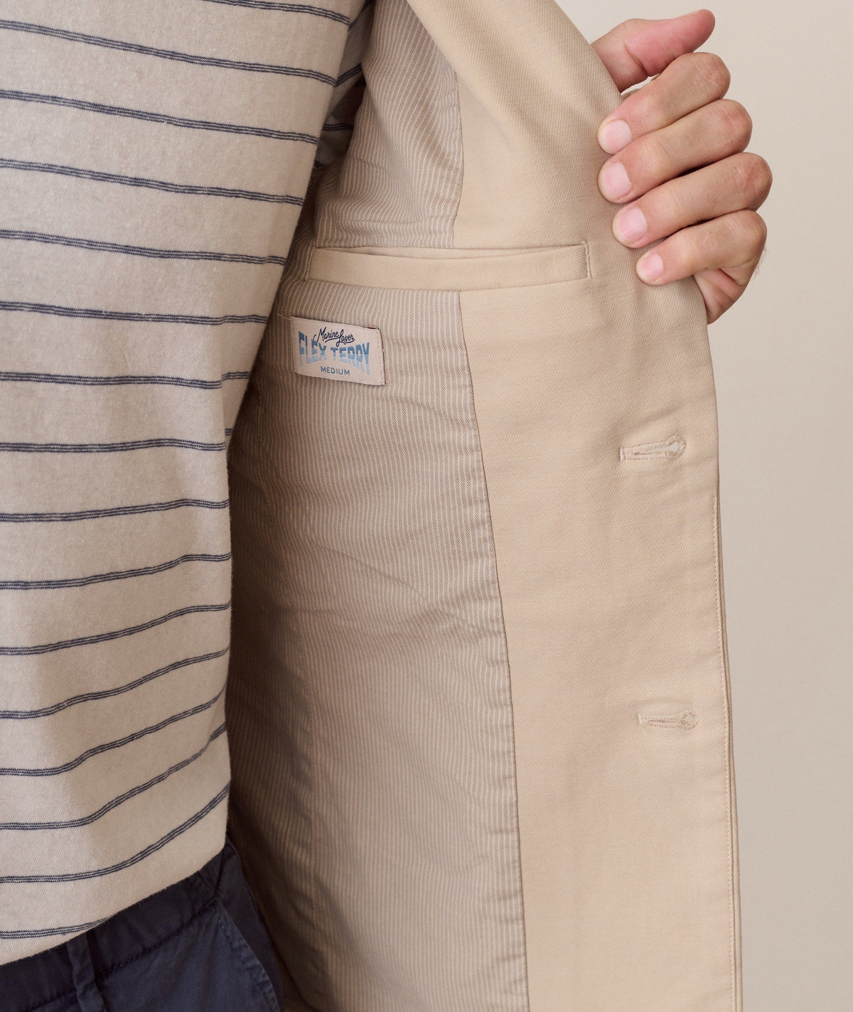 Dark Khaki - Flex Terry Blazer