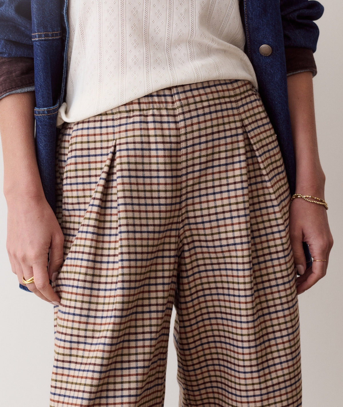 Allison Pleated Trouser Moleskin