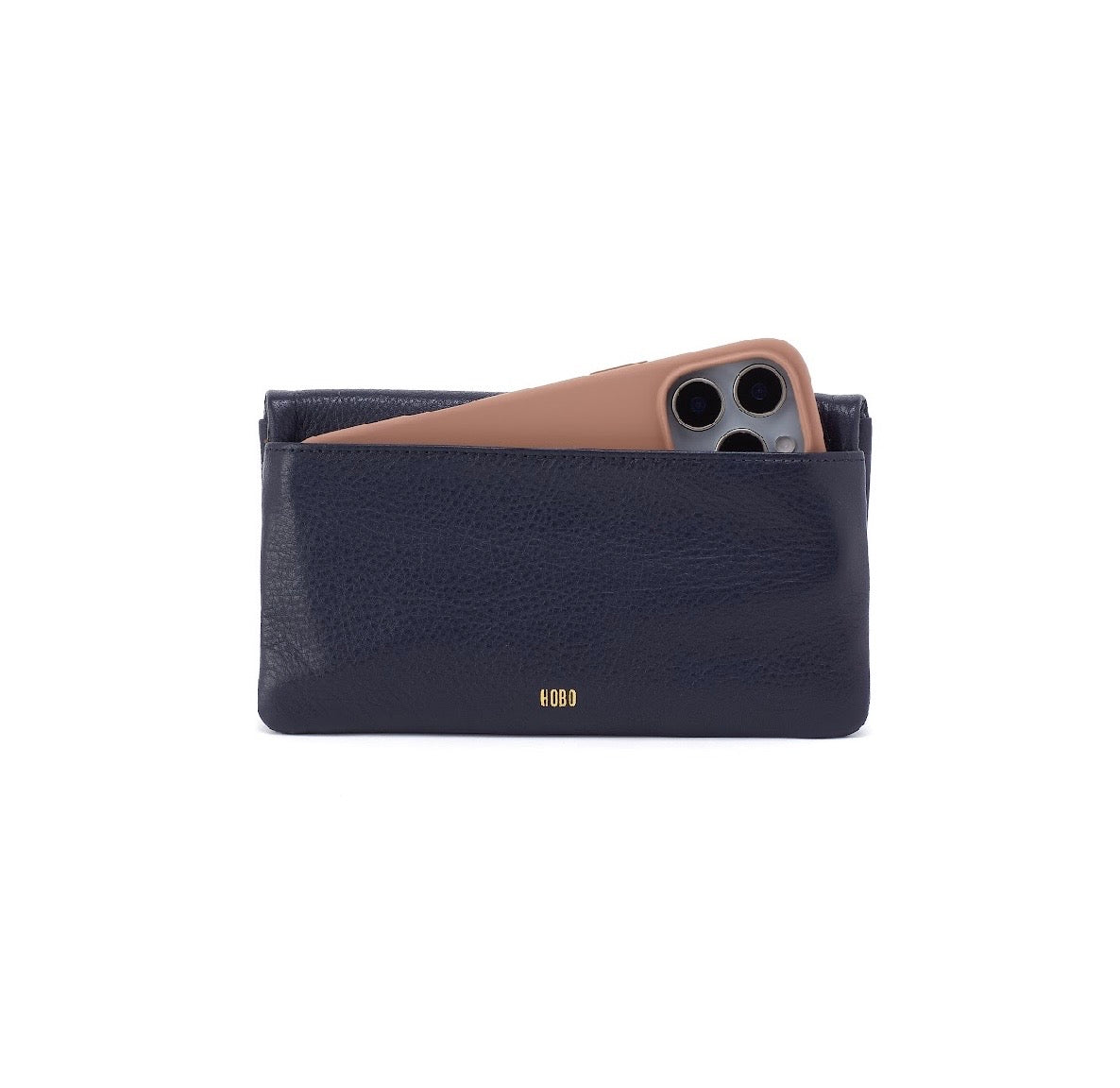 Ink Navy Lumen Continental Wallet - Pebbled Leather
