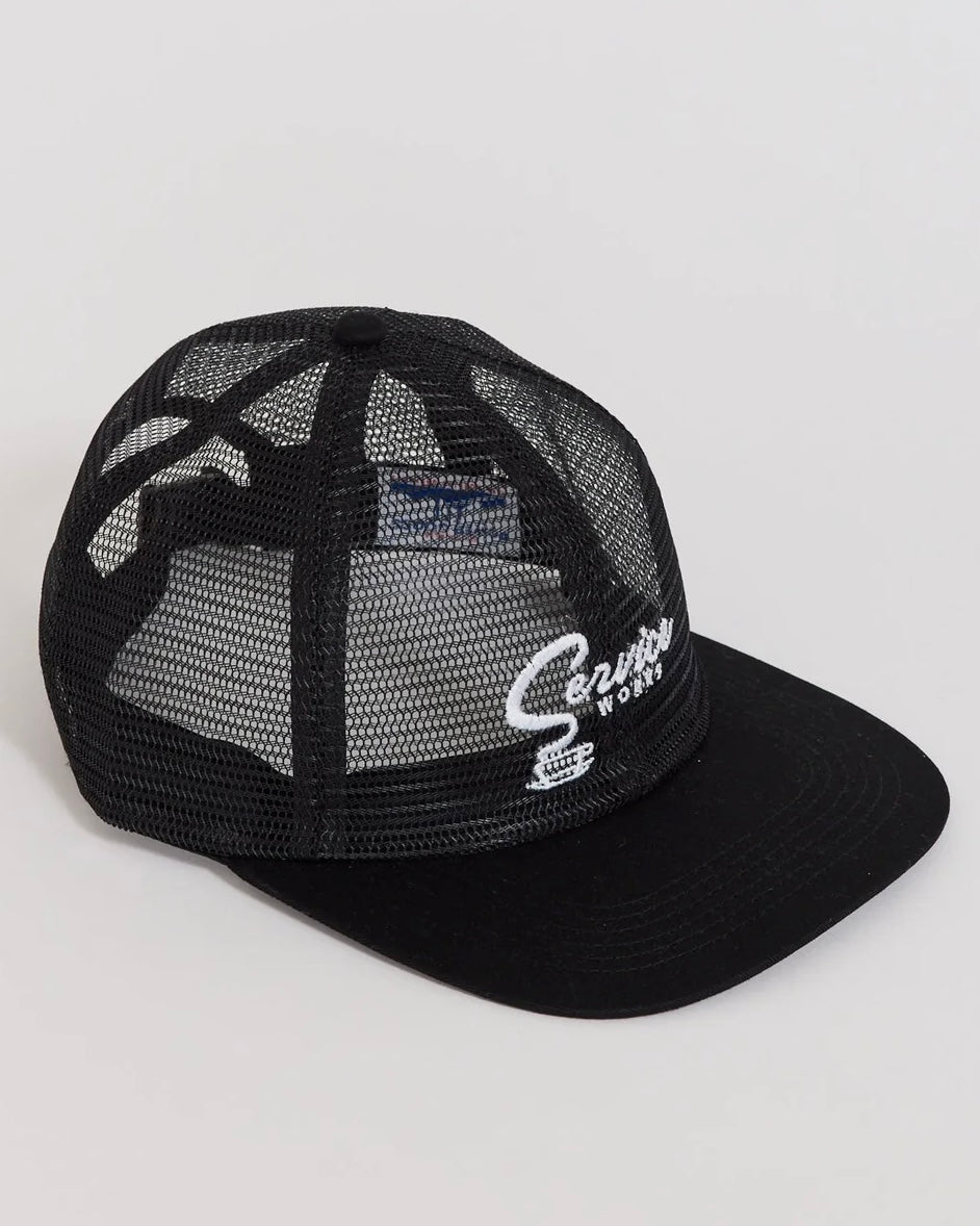 Black Mesh Espresso Cap