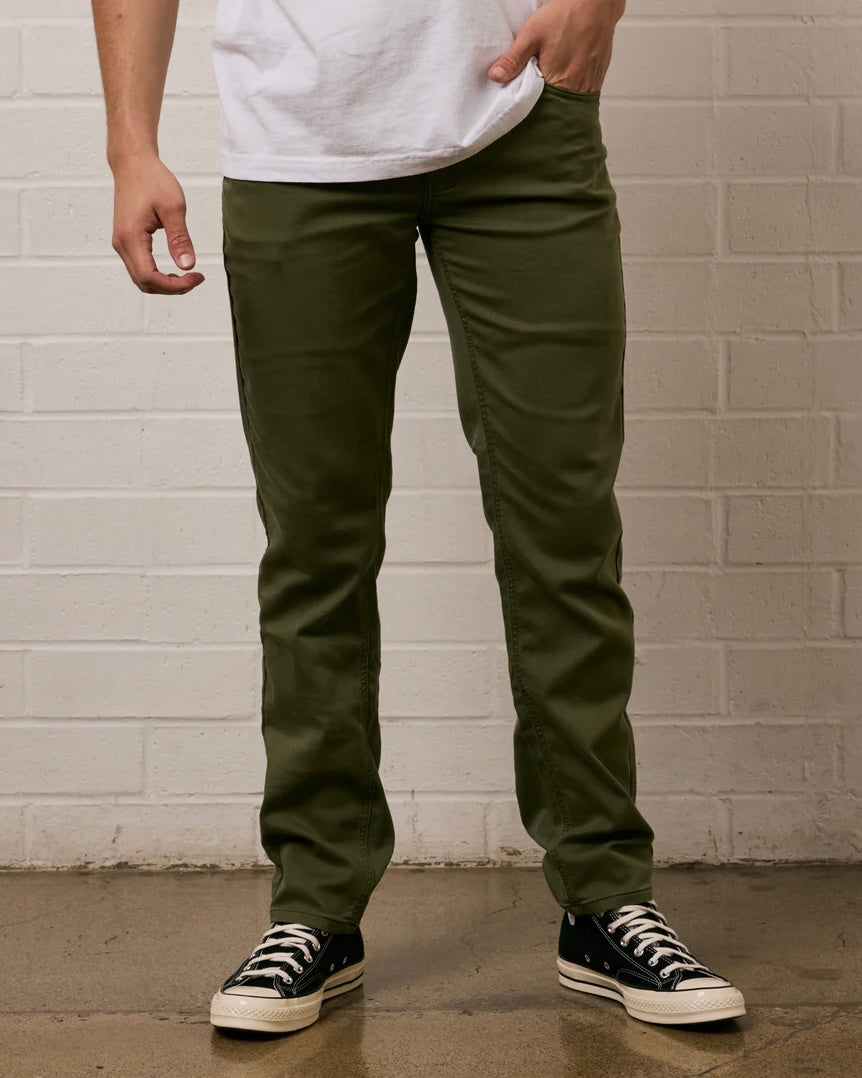 Military Green Now Denim Pant