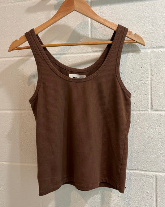 Brown Rib Singlet
