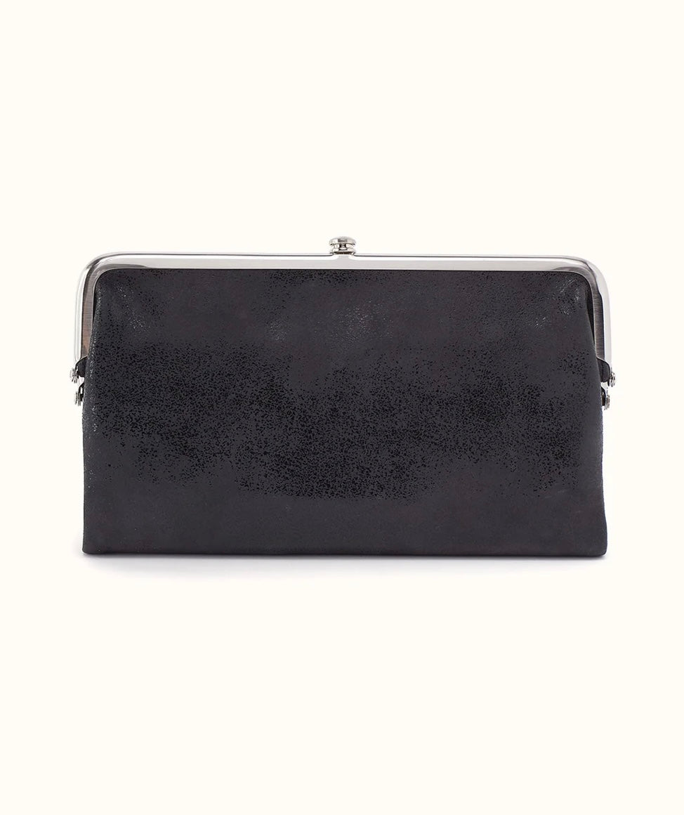 Black Lauren Clutch Wallet - Buffed Leather