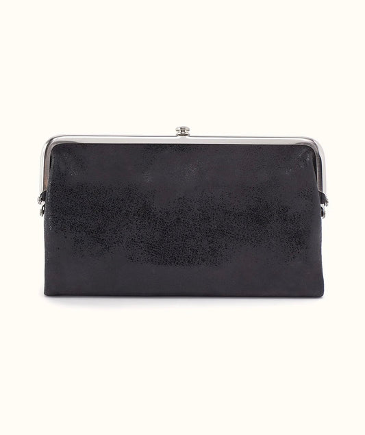 Black Lauren Clutch Wallet - Buffed Leather