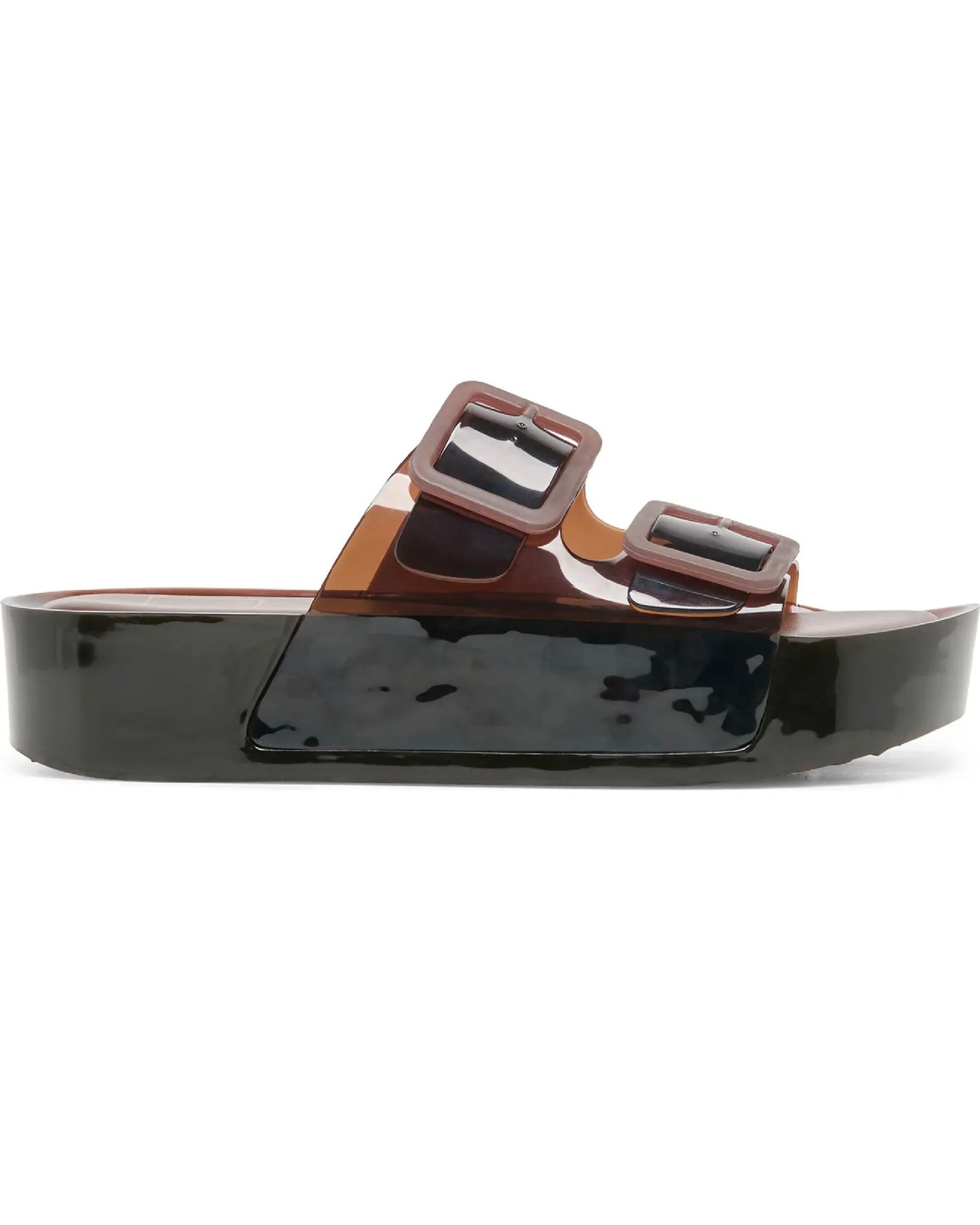 Chocolate Julio X Platform Sandal