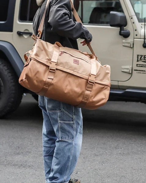 Golden Brown Commuter Weekender Duffle