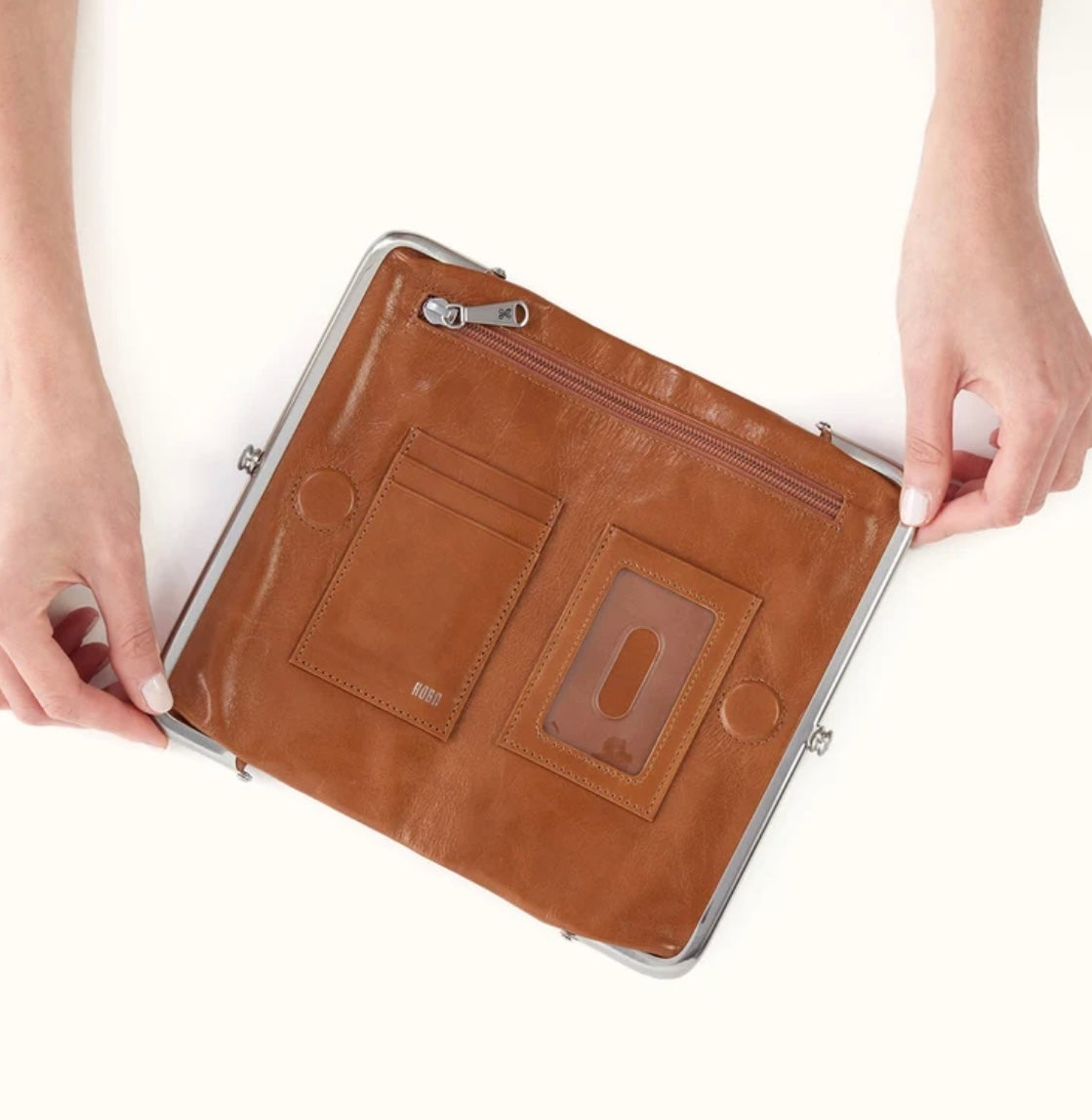 Truffle Lauren Clutch Wallet - Polished Leather