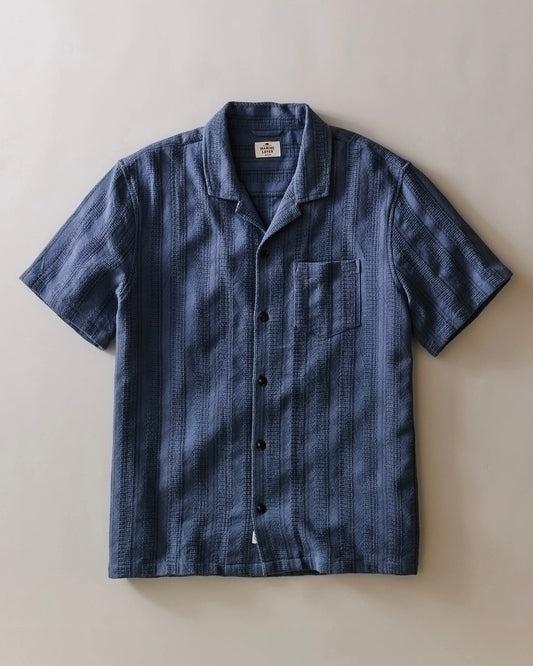 Navy Dobby Resort Shirt