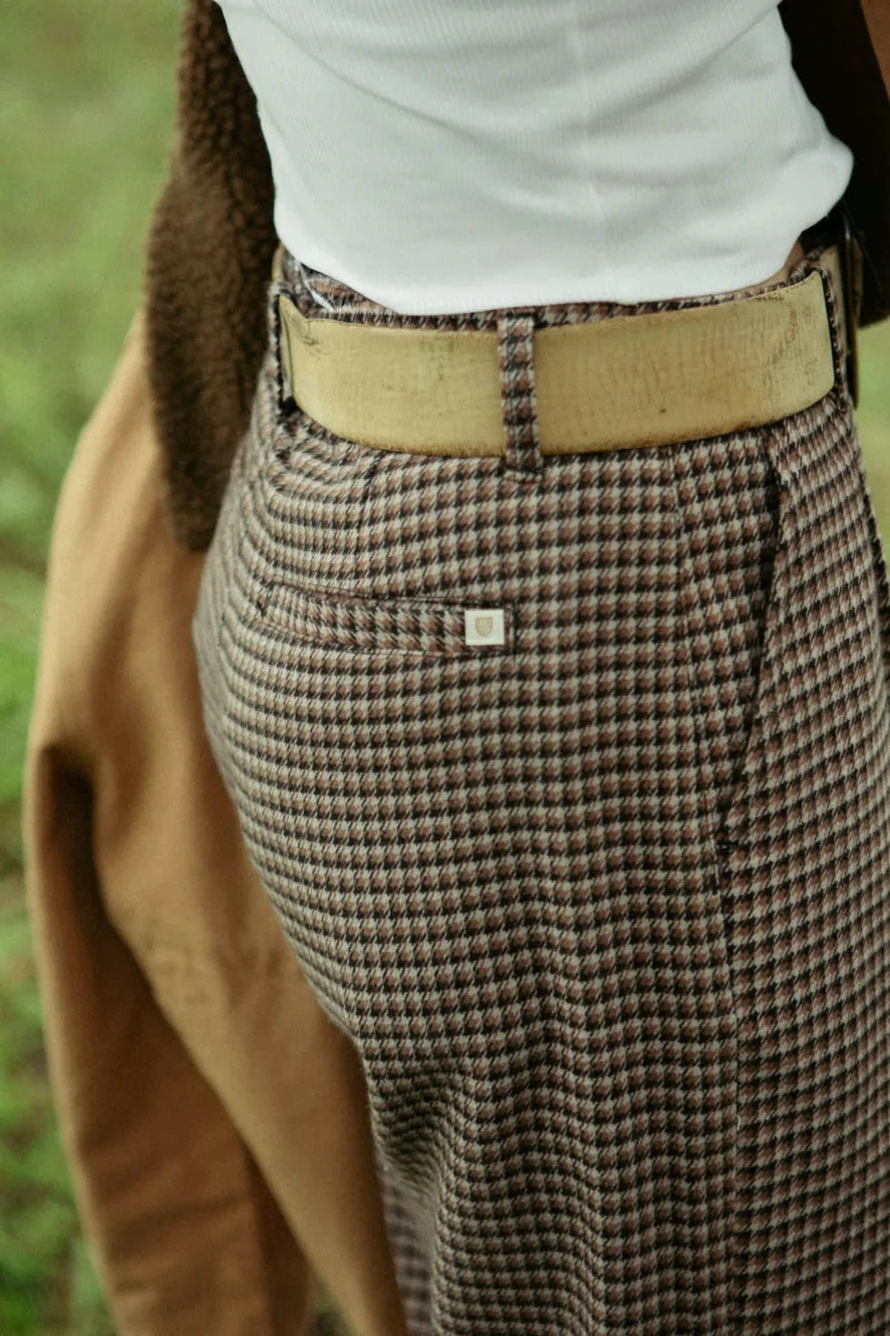 Pinecone Brown Houndstooth Ludlow Trouser