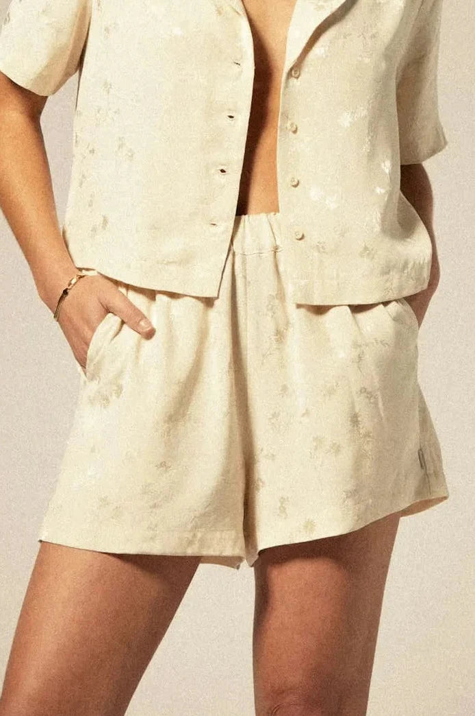 Whitecap Floral Jacquard Short
