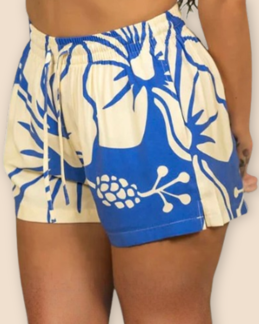 Blue Trouble in Paradise Shorts