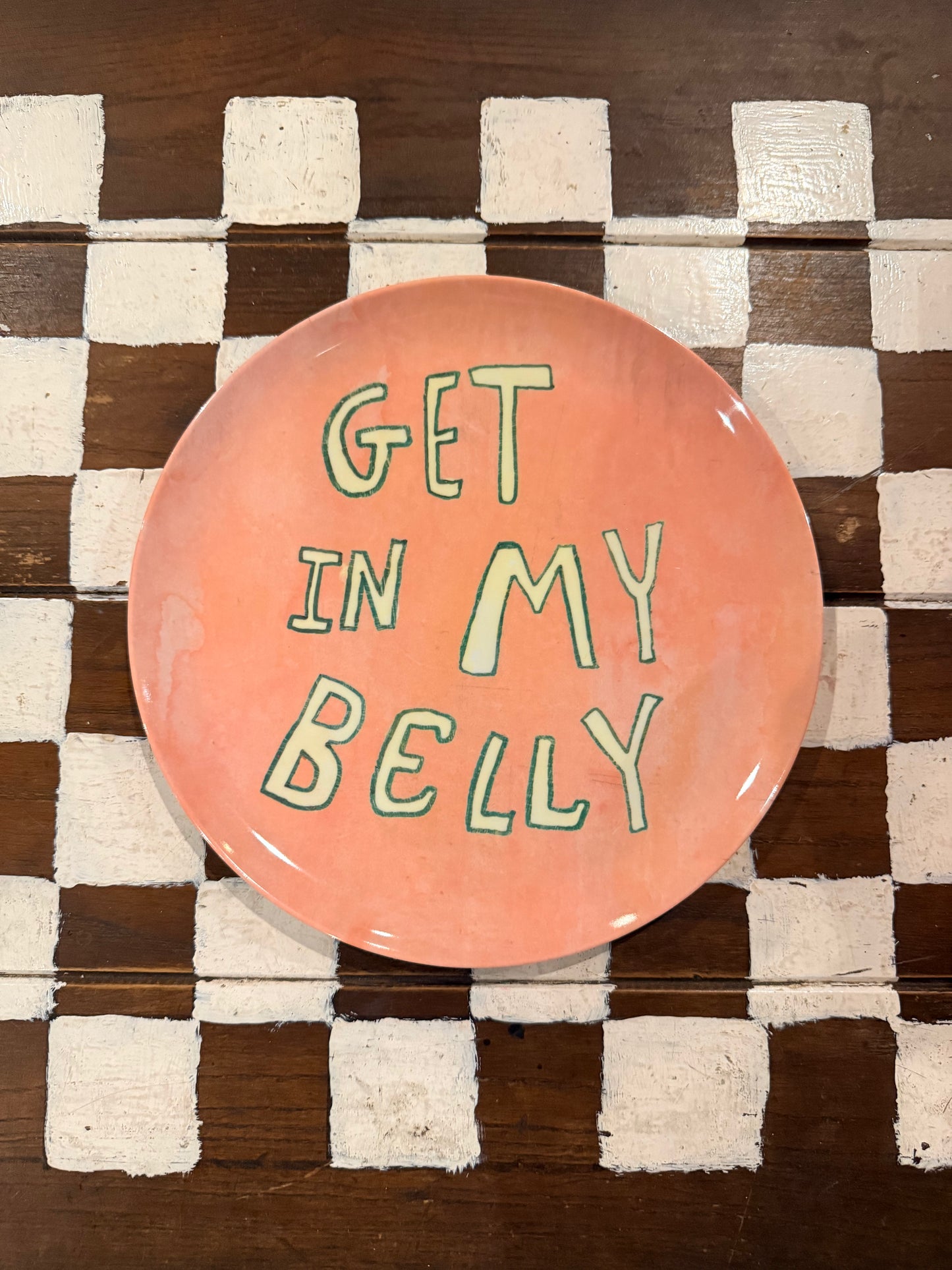 The Breakfast Club Melamine Plate  - “Get In My Belly”