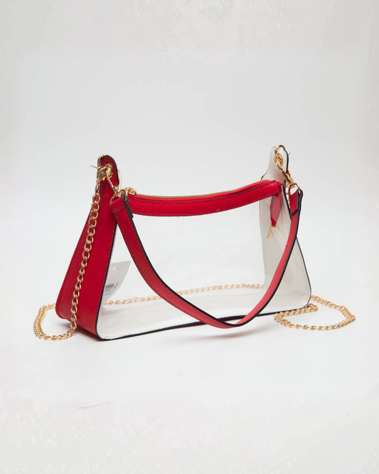 Red Clear Purse 