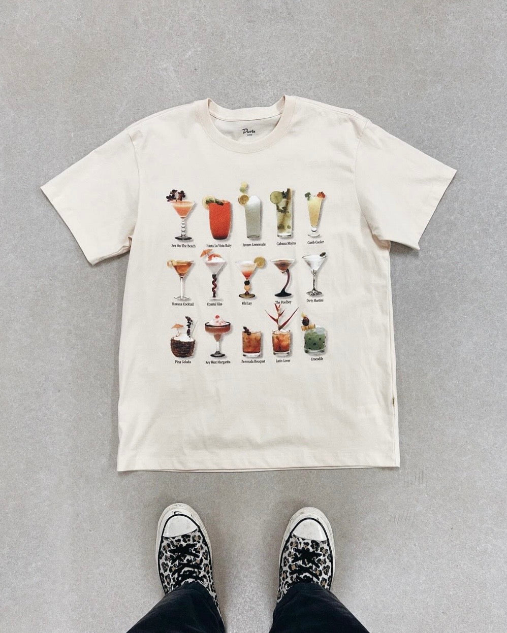 Antique Cocktail Menu Tee